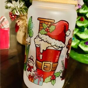 Festive Santa Holiday Jar